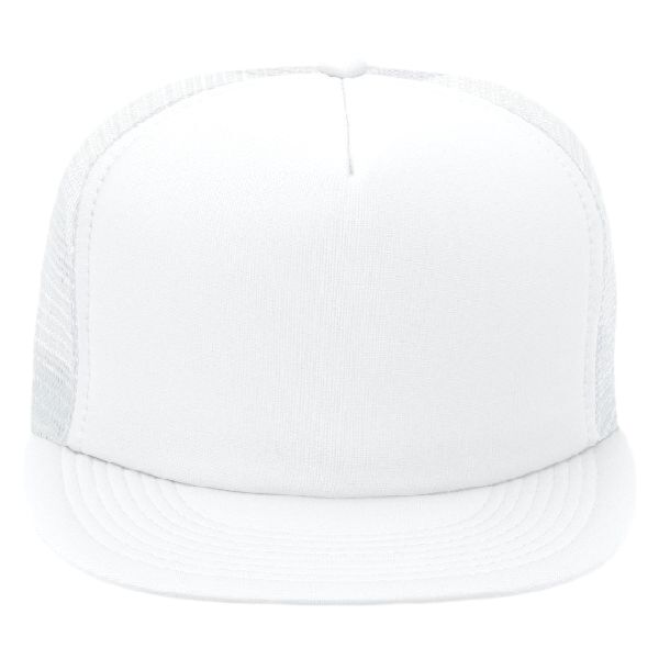 5 Panel High Crown Mesh Back Trucker Snapback Hat Thumbnail